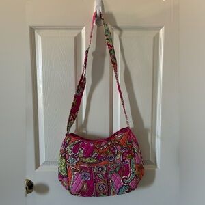 Vera Bradley Carryall Crossbody - Pink Switls